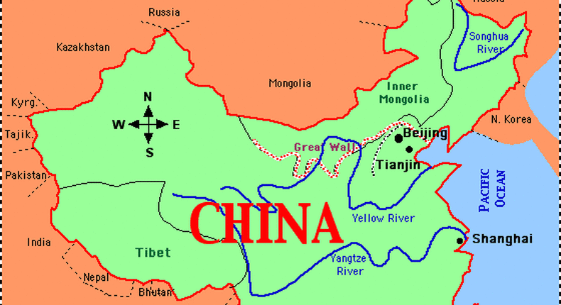 map of China