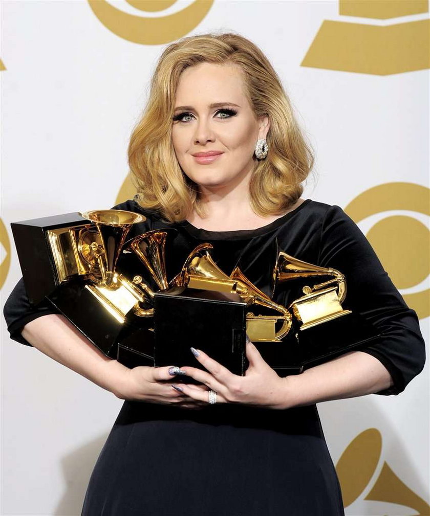 Wygłupy Adele na rozdaniu nagród Grammy