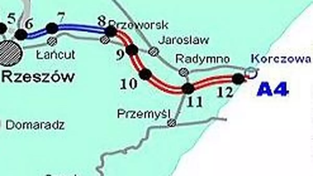 Autostrada A4: 47 km odcinek Jarosław - Korczowa tańszy o 560 mln zł