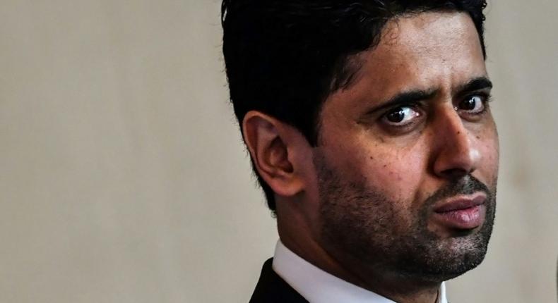 Warning: Paris Saint-Germain's Qatari president Nasser Al-Khelaifi