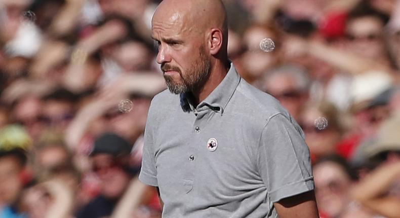 Erik ten Hag has suffered consecutive league losses as Manchester United manager (Twitter/UtdFaithfuls)