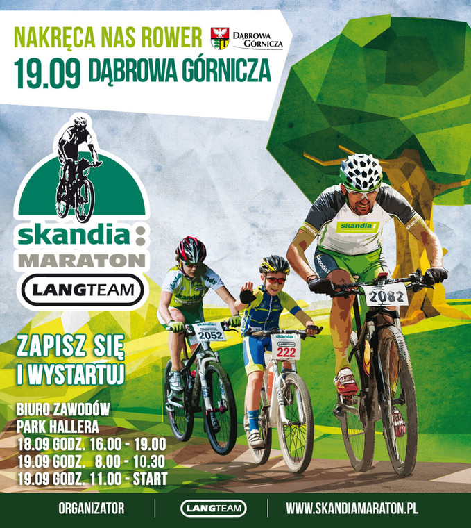 Skandia Maraton w Dąbrowie Górniczej - plakat