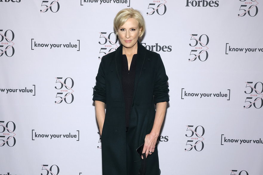 Mika Brzezinski podczas ogłoszenia listy "Forbesa" 50 Over 50. Nowy Jork, grudzień 2021 r.