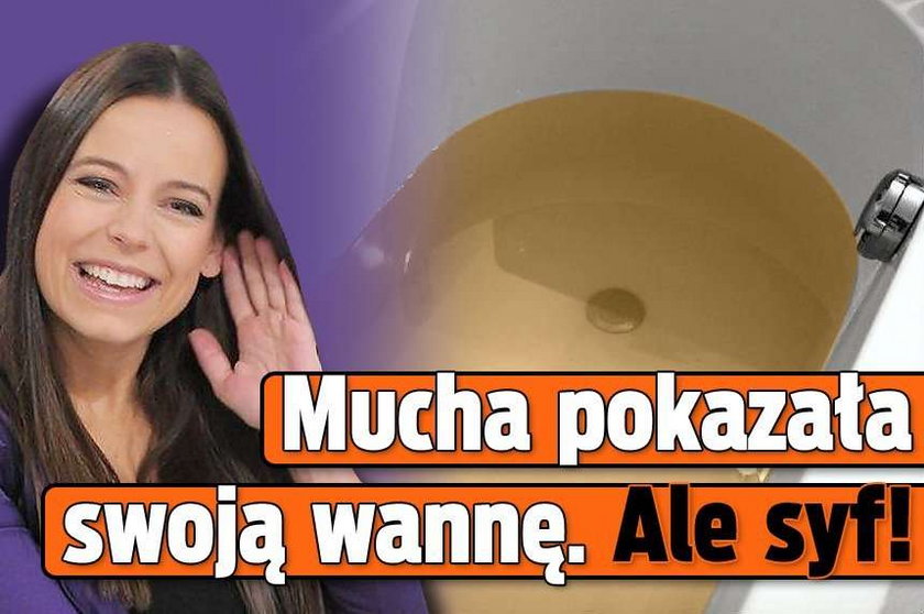 Mucha pokazała swoją wannę. Ale syf!