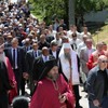 Patrijarh srpski Porfirije predvodi litiju koja je krenula od Hrama Uspenja Presvete Bogorodice do groblja u Bratuncu