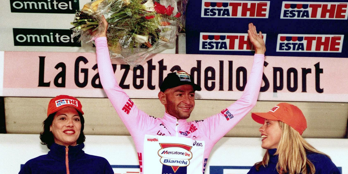 Marco Pantani w 1998 roku wygrał Giro d'Italia i Tour de France.