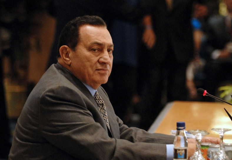 Rządzący Egiptem przez 20 lat Hosni Mubarak.