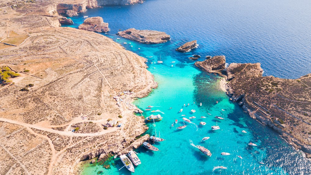 Modrá lagúna, Comino