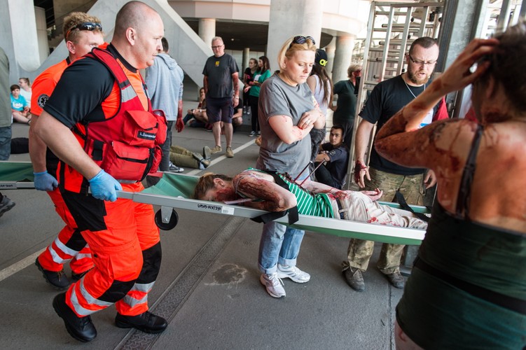 W ćwiczeniach wzięła udział ponad setka pozorantów