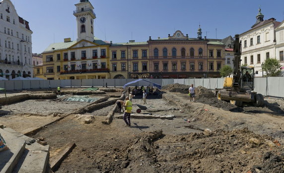 Widok na teren prac archeologicznych