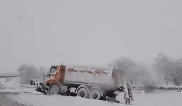 Sneg na auto-putu u Srbiji