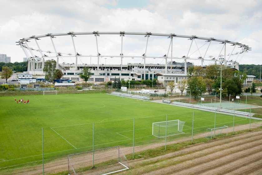 Stadion Śląski w przebudowie 