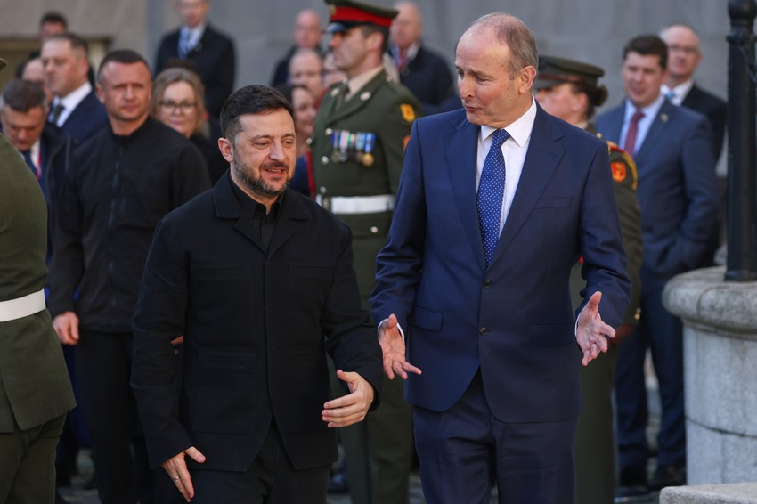 Irski premijer Mihal Martin i Volodimir Zelenski