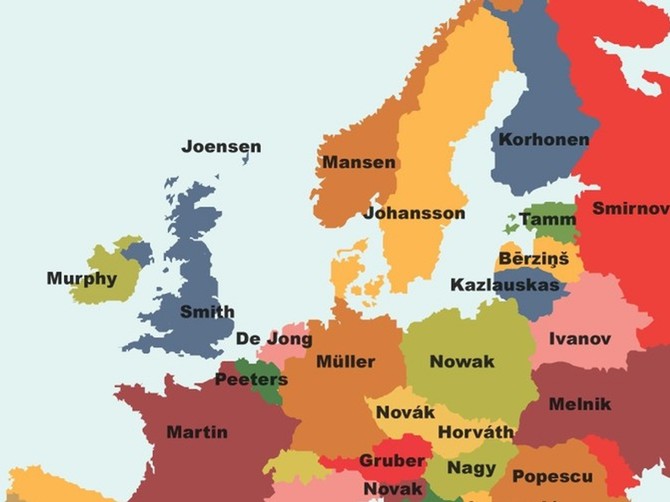 Mapa Evrope otkrila najčešće prezime u Srbiji i svi smo zatečeni
