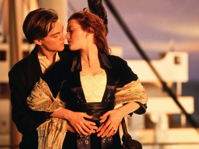 Film "Titanik": Leonardo Dikaprio i Kejt Vinslet