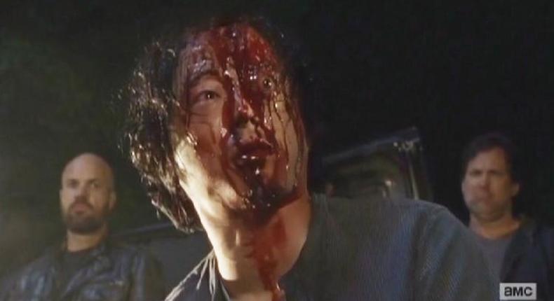 Glenn's death on The Walking Dead season 7 premiere 