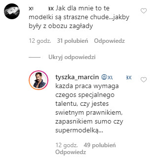 Marcin Tyszka na Instagramie