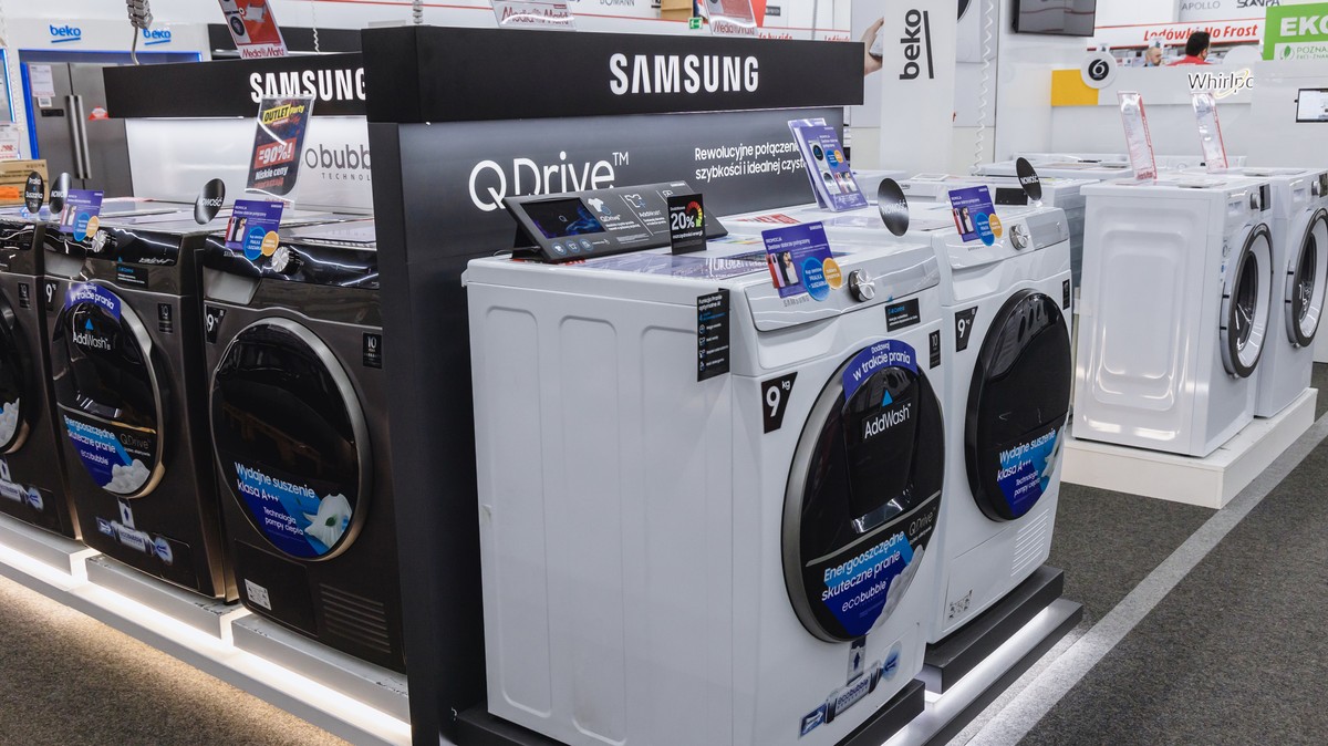 Pralki firmy Samsung w sklepie MediaMarkt