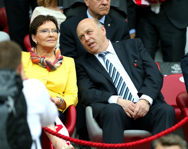 Ewa Kopacz i Grzegorz Lato na Euro 2012