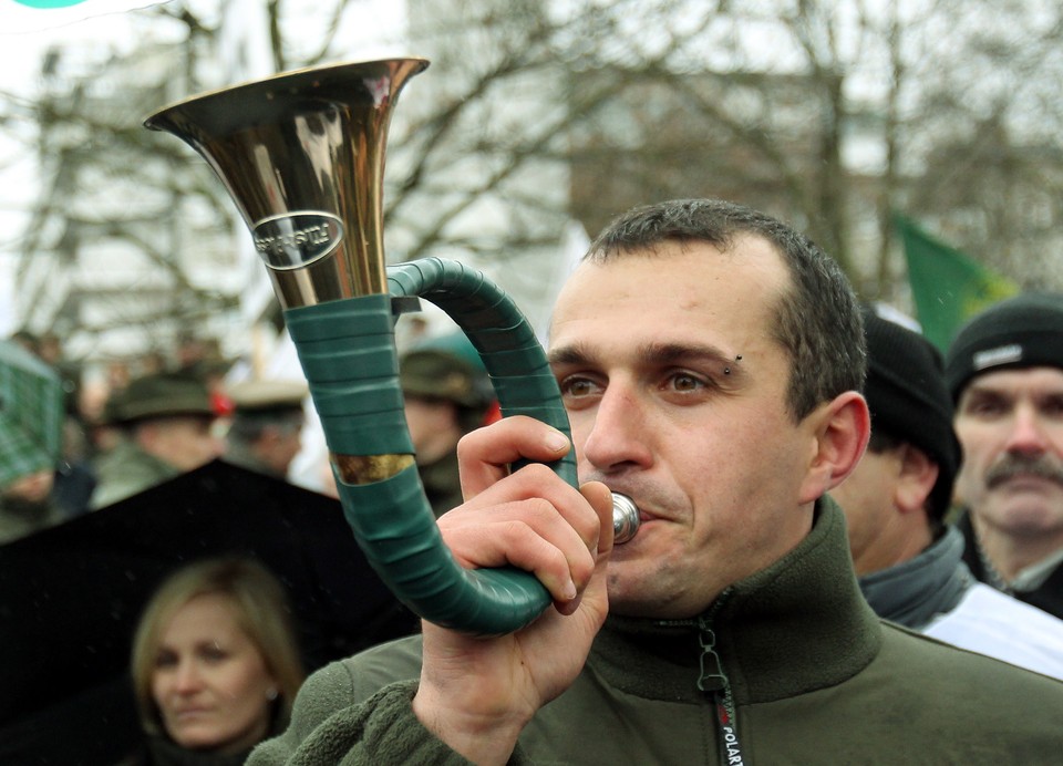 WARSZAWA SEJM PROTEST LEŚNIKÓW