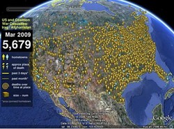 Zabici w Iraku i Afganistanie mają swoją mapę