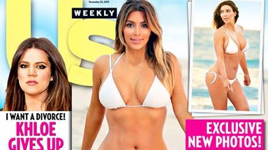 Kim Kardashian pokazała się w bikini pierwszy raz po ciąży!