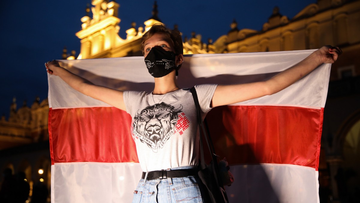 Protest. Białoruś. Kraków