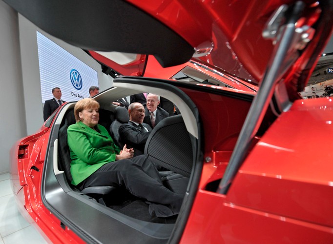 Angela Merkel i Władimir Putin