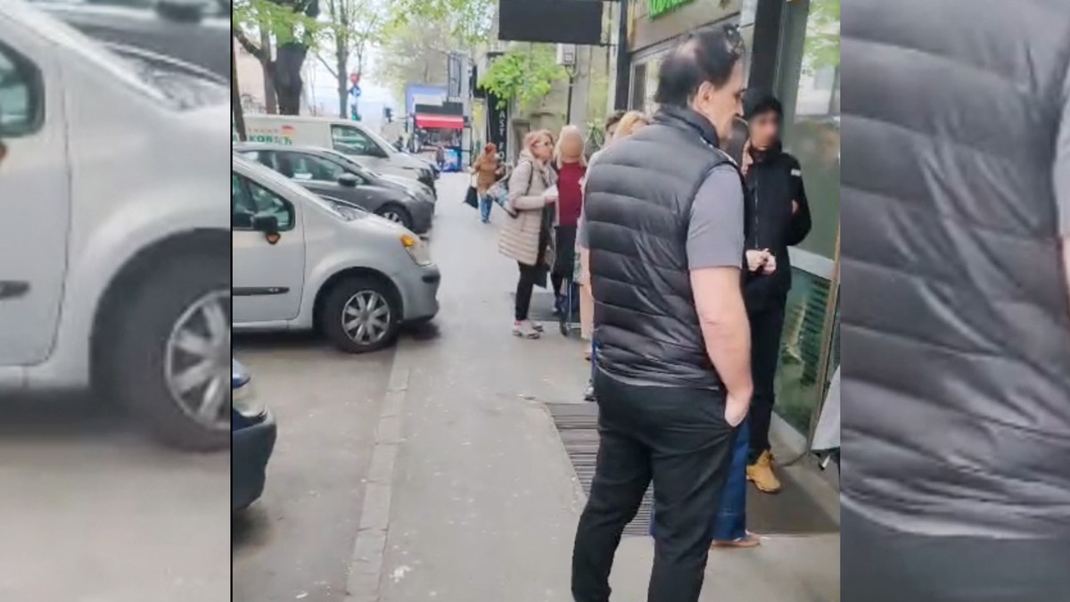 (VIDEO) MUŽ DIDI JANKOVIĆ ISPRED PEČENJARE Čeka u dugačkom redu u Beogradu, poslednje pripreme pred Uskrs