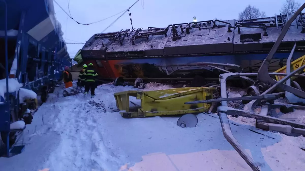 Wypadek pociągu w Czechach