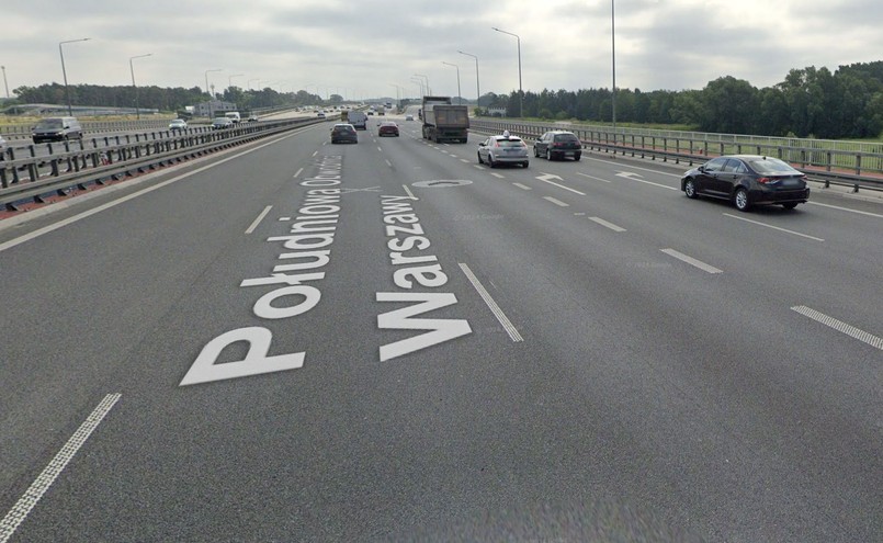 Odcinkowy pomiar prędkości na Południowej Obwodnicy Warszawy czyli S2. Mandaty polecą na POW