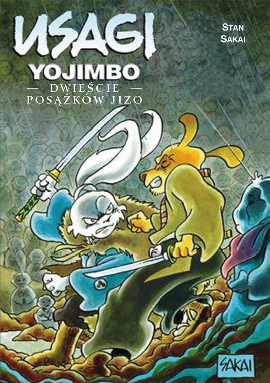 "Usagi Yojimbo. Dwieście posążków Jizo" (okładka)