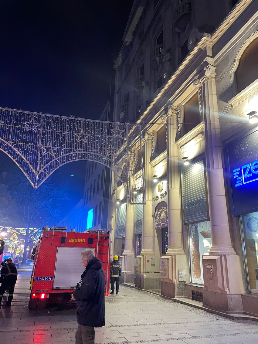 Požar u Knez Mihailovoj ulici