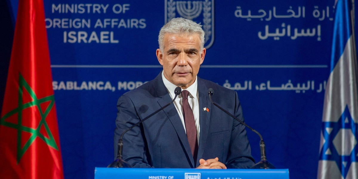 Minister spraw zagranicznych Izraela Jair Lapid.