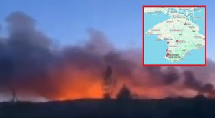Noc eksplozji na Krymie. Ponad setka dronów uderzyła na bazy Rosjan