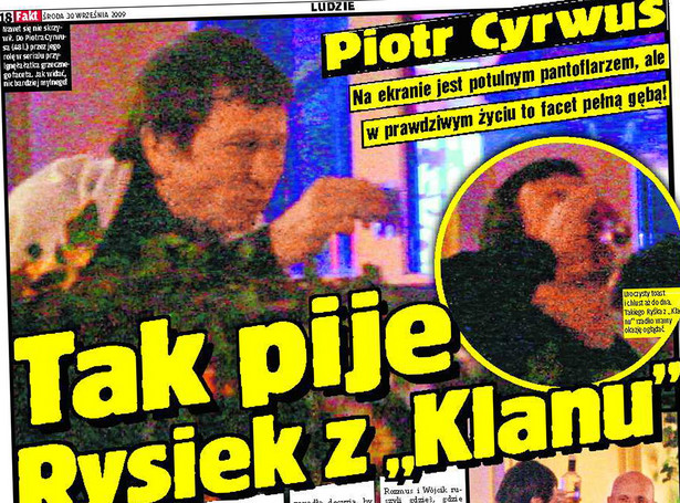 Zobacz, jak pije Rysiek z "Klanu"