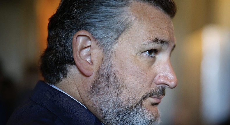 Sen. Ted Cruz (R-TX) walks off the Senate floor between votes at the U.S. Capitol on July 19, 2022 in Washington, DC.