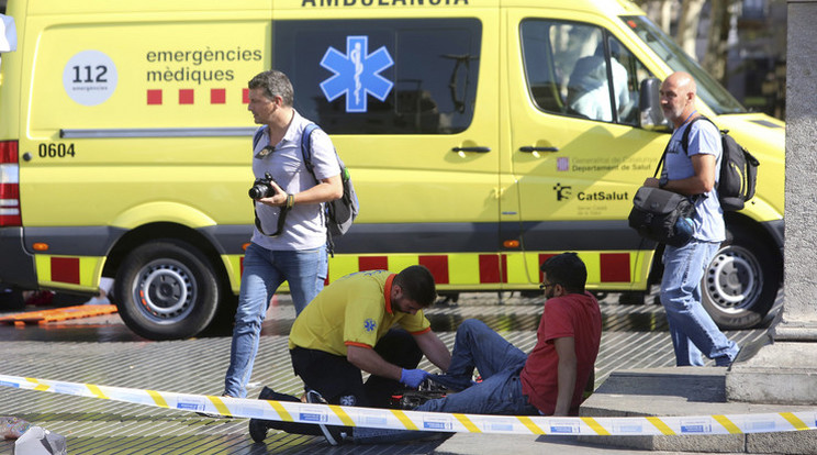 A barcelonai terrortámadásban több mint 100 ember sérült meg / Fotó: MTI