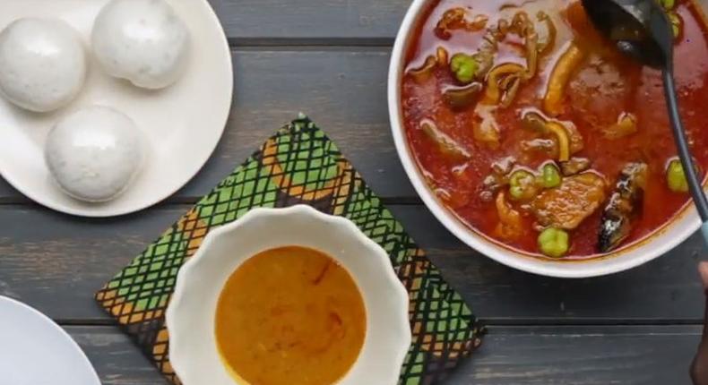 Assorted palm nut soup recipe for the weekend