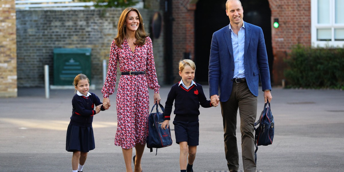 Kate i William z córeczką Charlotte i synem Georgem. 