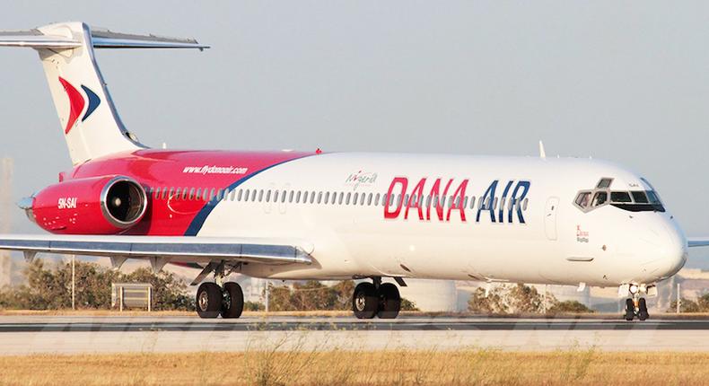 Dana Air aircraft.