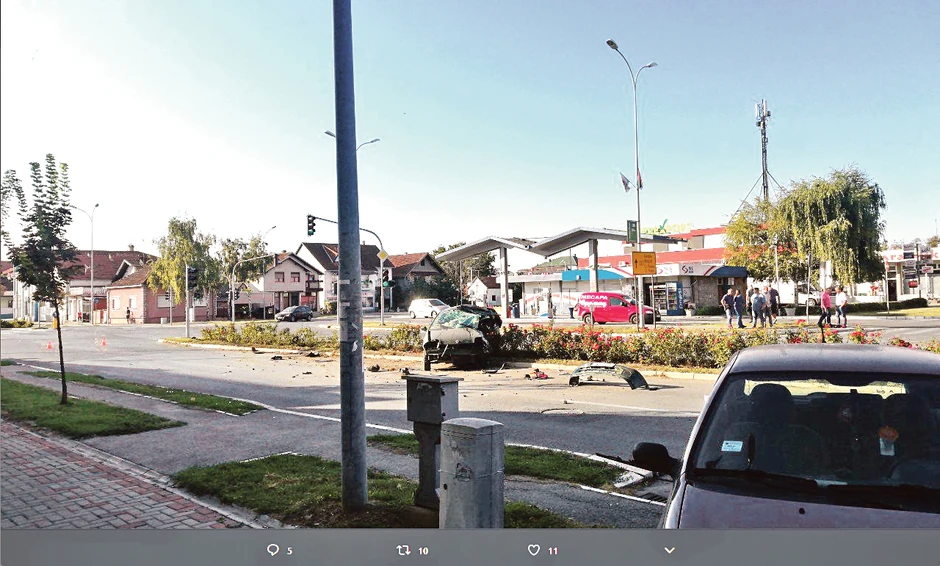 Vozač "audija" Vladimir P. je izazvao tešku nesreću u Inđiji kada je prošao kroz crveno svetlo na semaforu i to pod dejstvom alkohola