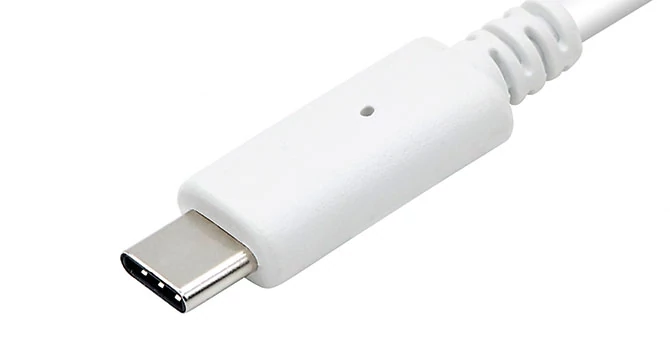 Bezpośrednio na nowym, kompaktowym złączu USB-C klasy szybkości nie da się rozpoznać. Może pracować według normy USB 2.0, USB 3.1 Gen1 (USB 3.0) albo 3.1 Gen2.