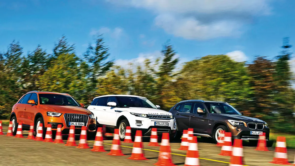 Audi Q3 kontra BMW X1 i Range Rover Evoque: który SUV ma najlepszy napęd