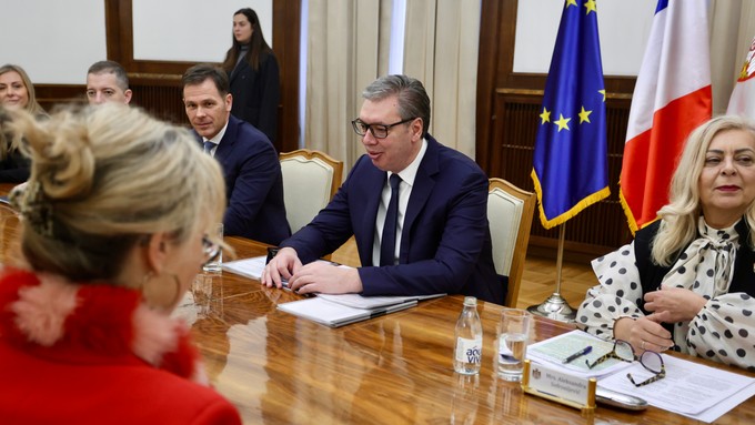 Aleksandar Vučić i Žan-Noel Baroo