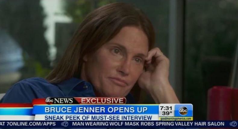 Bruce Jenner talks to Diane Sawyer