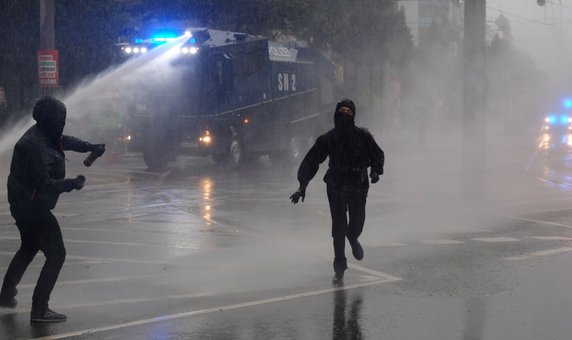 "Wszyscy jesteśmy LinX" demonstracja w Lipsku