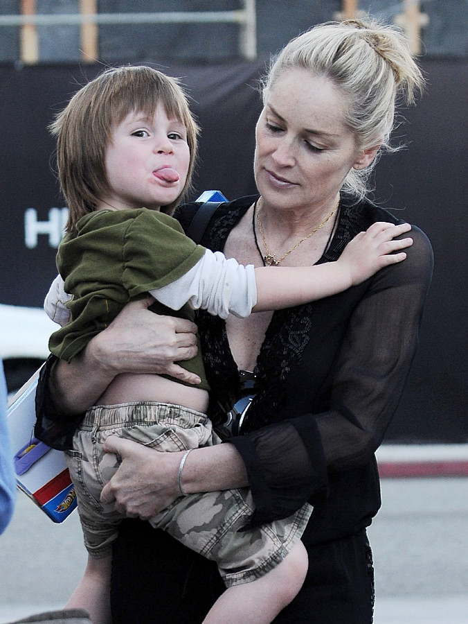 Sharon Stone z dzieckiem