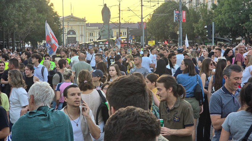 Protest Beograd Savski trg