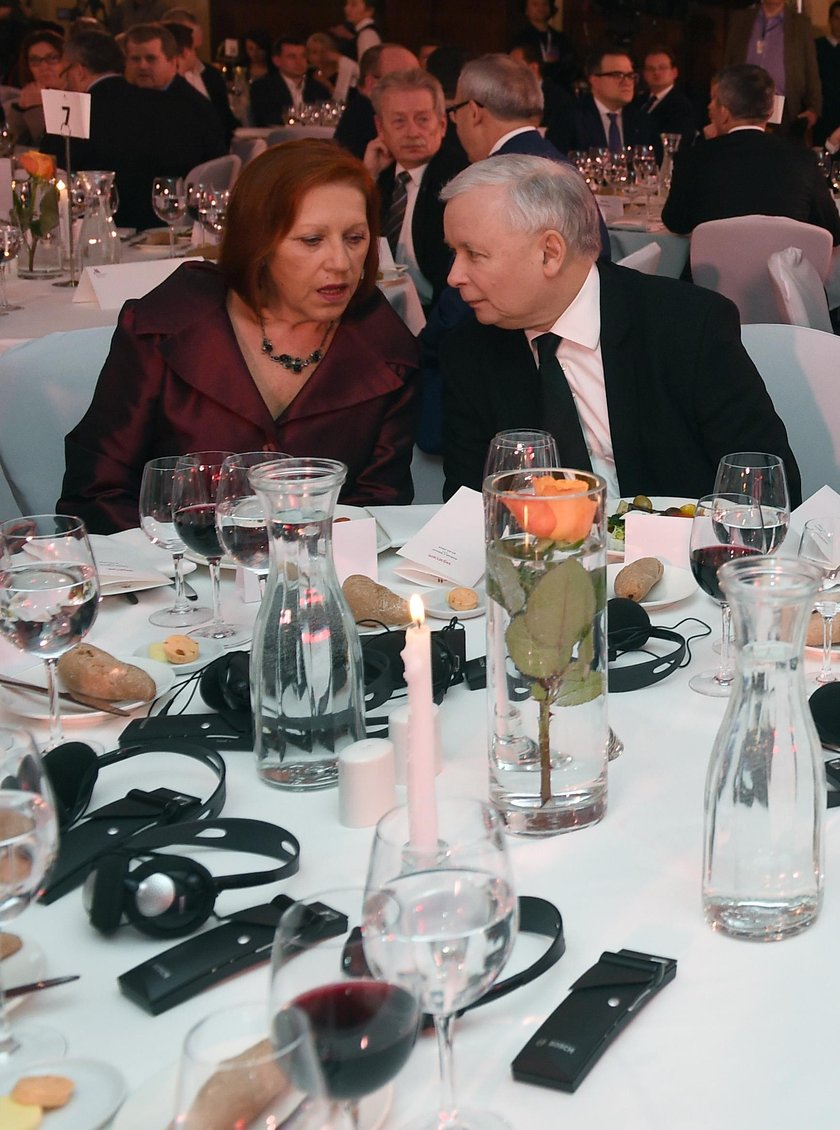 Jarosław Kaczyński i Barbara Skrzypek